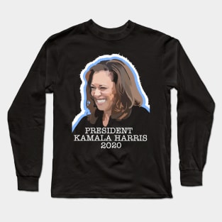 PRESIDENT KAMALA HARRIS 2020 (Ghost Version) Long Sleeve T-Shirt